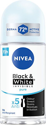 Nivea - Kuličkový antiperspirant Invisible For Black & White Pure 50 ml
