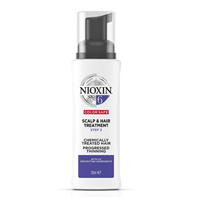 Nioxin - Kúra na vlasy proti padání vlasů pro výrazně řídnoucí přírodní nebo chemicky ošetřené vlasy System 6 (Scalp Treatment 6) 100 ml