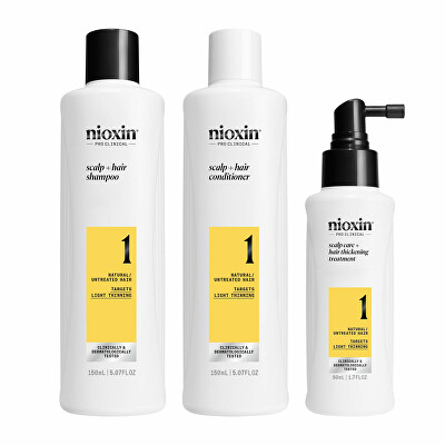 Nioxin - Sada péče pro jemné mírně řídnoucí přírodní vlasy System 1