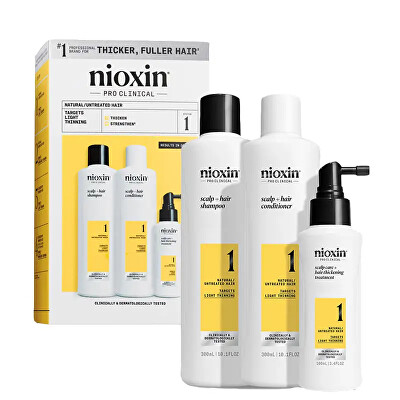 Nioxin - Sada pro jemné mírně řídnoucí přírodní vlasy System 1