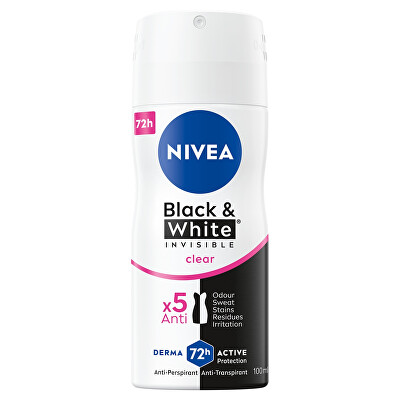 Nivea - Antiperspirant ve spreji Invisible Black & White Clear (Antiperspirant) 100 ml