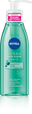 Nivea - Čisticí pleťový gel Derma Skin Clear (Wash Gel) 150 ml