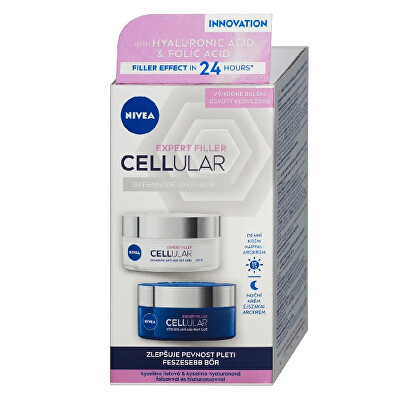 Nivea - Dárková sada zpevňující péče pro zralou pleť Hyaluron Cellular Filler