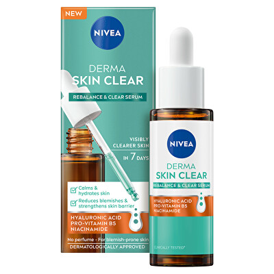 Nivea - Regenerační a hloubkově hydratační pleťové sérum Derma Skin Clear Serum 30 ml