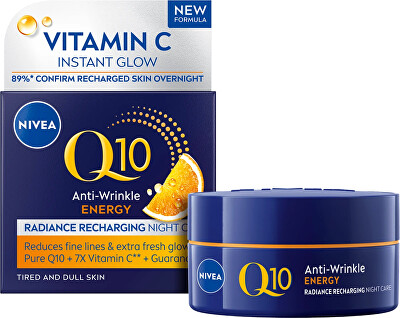 Nivea - Energizující noční krém proti vráskám Q10 Energy (Cream) 50 ml