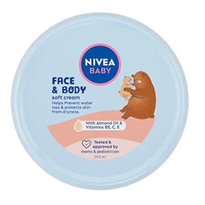Nivea - Hydratační krém na obličej a tělo Baby (Face & Body Soft Cream) 200 ml