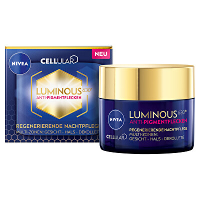 Nivea - Noční krém proti pigmentovým skvrnám Cellular Luminous 630 (Night Cream) 50 ml