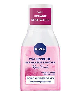 Nivea - Dvoufázový odličovač očí Rose Touch (Waterproof Eye Make-Up Remover) 100 ml