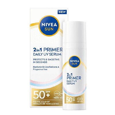 Nivea - Pleťové sérum 2v1 SPF 50+ (Daily UV Serum) 30 ml