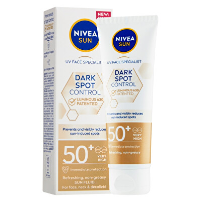 Nivea - Pleťový krém na opalování OF 50+ Sun Dark Spot Control Luminous 630 (Sun Fluid) 40 ml