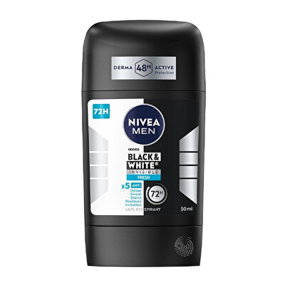 Nivea - Tuhý antiperspirant Black & White Invisible Fresh 50 ml