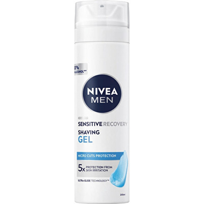 Nivea - Obnovující gel na holení pro citlivou pleť Sensitive (Recovery Shaving Gel) 200 ml