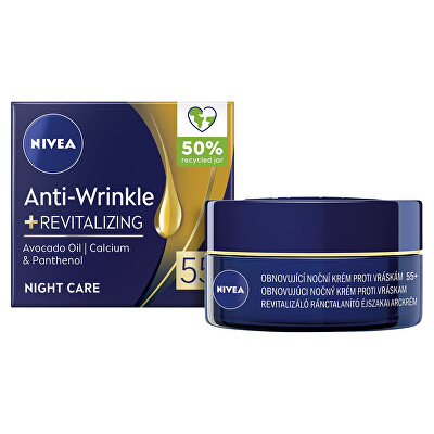 Nivea - Obnovující noční krém proti vráskám 55+ (Anti-Wrinkle + Revitalizing) 50 ml
