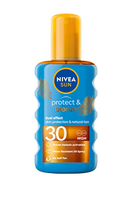 Nivea - Olej na opalování ve spreji podporující zhnědnutí SPF 30 Sun (Protect & Bronze Oil) 200 ml