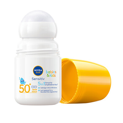 Nivea - Opalovací mléko pro děti SPF 50+ (Sun Kids Protect & Sensitive Roll-On) 50 ml
