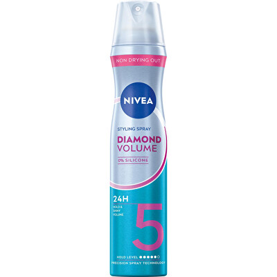 Nivea - Ápoló hajlakk a ragyogó fény érdekében Diamond Volume Care (Styling Spray) 250 ml