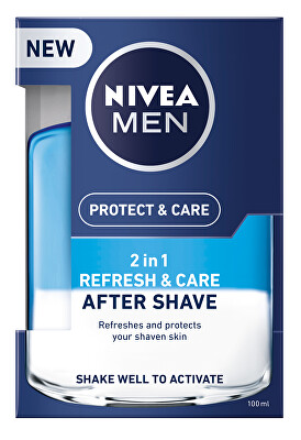 Nivea - Pečující voda po holení 2v1 Men Refresh&Care 100 ml