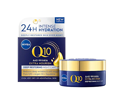 Nivea - Výživný noční krém proti vráskám Q10 Power (Anti-Wrinkle Extra Nourishing Night Cream) 50 ml