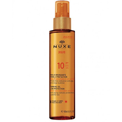 Nuxe - Bronzující olej na opalování na obličej a tělo Sun SPF 10 (Tanning Oil Low Protection) 150 ml