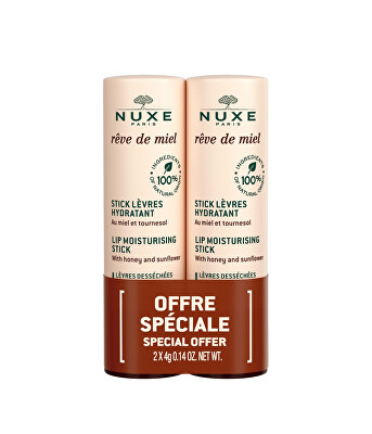 Nuxe - Sada hydratačních tyčinek na rty Reve de Miel (Lip Moisturizing Stick Duo) 2 x 4 g