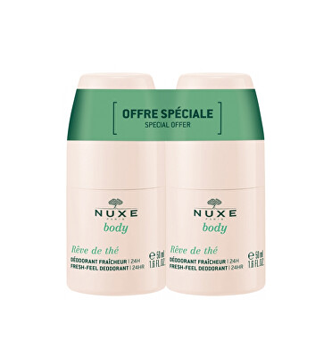 Nuxe - Sada kuličkových deodorantů Reve de Thé (Fresh-Feel Deodorant 24h Duo) 2 x 50 ml