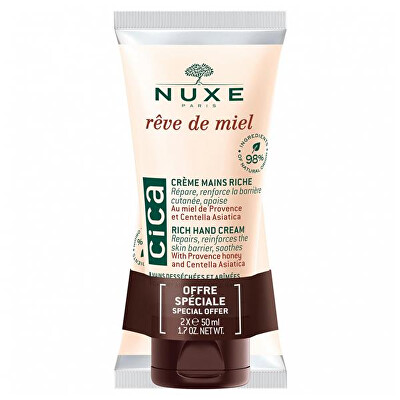 Nuxe - Sada krémů na ruce Rêve De Miel Cica (Rich Hand Cream) 2 x 50 ml