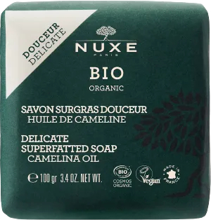 Nuxe - Tuhé mýdlo na obličej a tělo Bio Organic Delicate (Superfatted Soap) 100 g