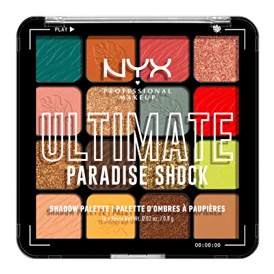 NYX Professional Makeup - Paletka očních stínů Paradise Shock Ultimate Shadow Palette 12,8 g
