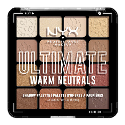 NYX Professional Makeup - Paletka očních stínů Ultimate Shadow Palette Warm Neutrals 12,8 g