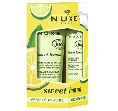Nuxe - Dárková sada Sweet Lemon Hand and Lip Set