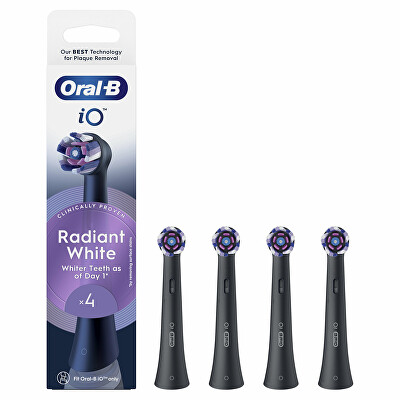 Oral B - Náhradní kartáčkové hlavice iO Radiant White Black 4 ks
