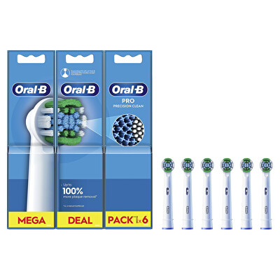 Oral B - Náhradní kartáčkové hlavice Precision Clean EB20 6 ks