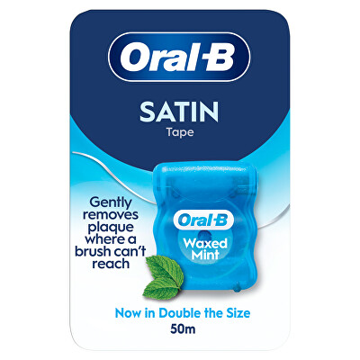 Oral B - Dentální voskovaná nit Satin Waxed Mint 50 m