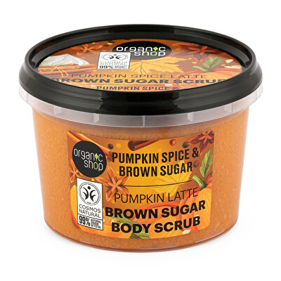 Organic Shop - Cukrový tělový peeling Dýňové kořeněné latté (Body Scrub) 250 ml