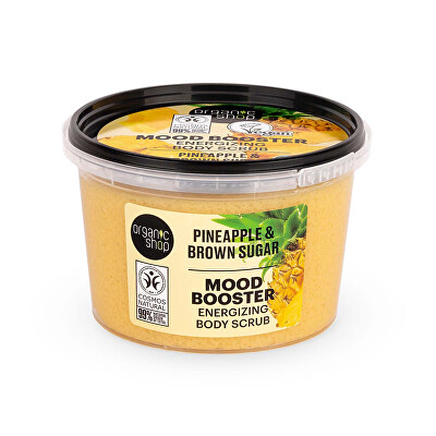Organic Shop - Energizující tělový peeling Ananas a hnědý cukr (Body Scrub) 250 ml