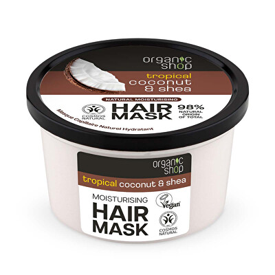 Organic Shop - Hydratační vlasová maska Tropical Coconut & Shea (Hair Mask Moisturising) 250 ml
