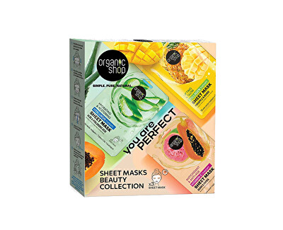 Organic Shop - Dárková sada plátýnkových masek You Are Perfect 3 ks