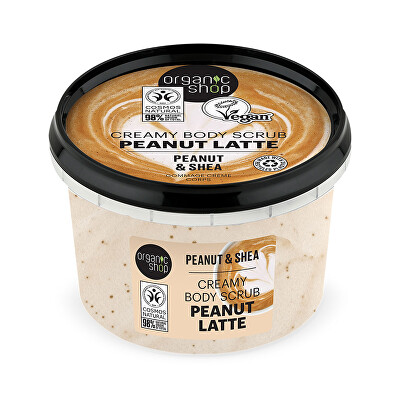 Organic Shop - Krémový tělový peeling Arašídové latté (Creamy Body Scrub) 250 ml
