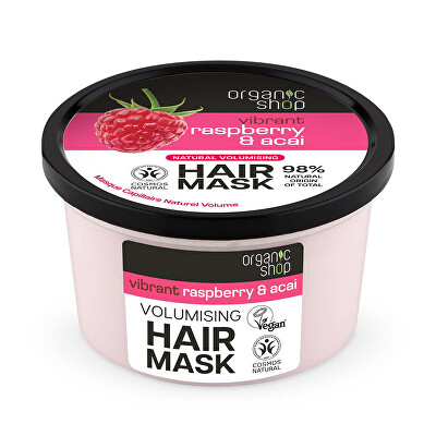 Organic Shop - Maska pro objem vlasů Raspberry & Acai (Hair Mask) 250 ml