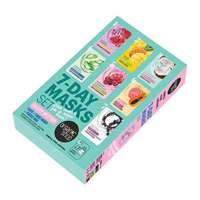 Organic Shop - Sada pleťových masek 7-Day Masks Set Glow Better