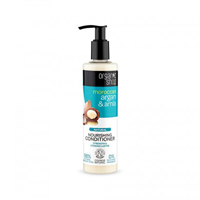 Organic Shop - Vyživující kondicionér na vlasy Moroccan Argan & Amla (Nourishing Conditioner) 280 ml