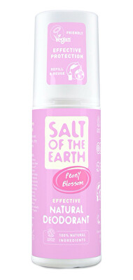 Salt Of The Earth - Přírodní minerální deodorant ve spreji Peony Blossom (Natural Deodorant) 100 ml
