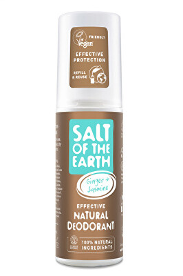 Salt Of The Earth - Přírodní deodorant ve spreji se zázvorem a jasmínem Ginger + Jasmine (Natural Deodorant) 100 ml