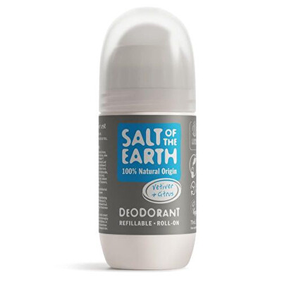 Salt Of The Earth - Přírodní kuličkový deodorant Vetiver & Citrus (Deo Roll-on) 75 ml