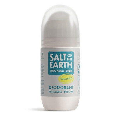 Salt Of The Earth - Přírodní kuličkový deodorant Unscented (Deo Roll-on) 75 ml