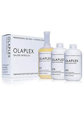 Olaplex - Sada pro barvené nebo chemicky ošetřené vlasy (Salon Intro Kit) 3 x 525 ml