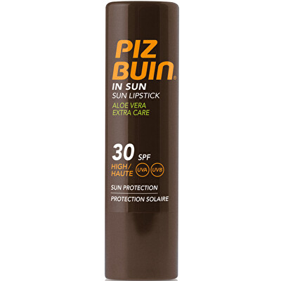 Piz Buin - Balzám na rty s Aloe Vera SPF 30 (In Sun Lipstick Aloe Vera Extra Care) 4,9 g