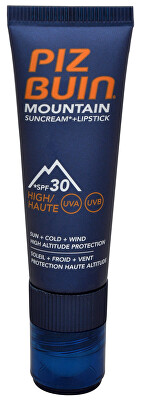 Piz Buin - Sluneční krém SPF 30 a ochranný balzám na rty SPF 30 2 v 1 (Mountain Combi "2 in 1" Sun Cream a Lipstick) 20 ml + 2,3 ml