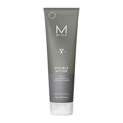 Paul Mitchell - Bezsulfátový pečující šampon a kondicionér 2v1 Mitch (Double Hitter Sulfate-Free 2 In 1 Shampoo & Conditioner) 250 ml