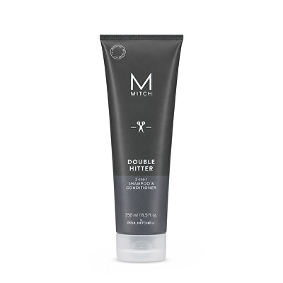 Paul Mitchell - Bezsulfátový pečující šampon a kondicionér 2v1 Mitch (Double Hitter Sulfate-Free 2 In 1 Shampoo & Conditioner) 250 ml
